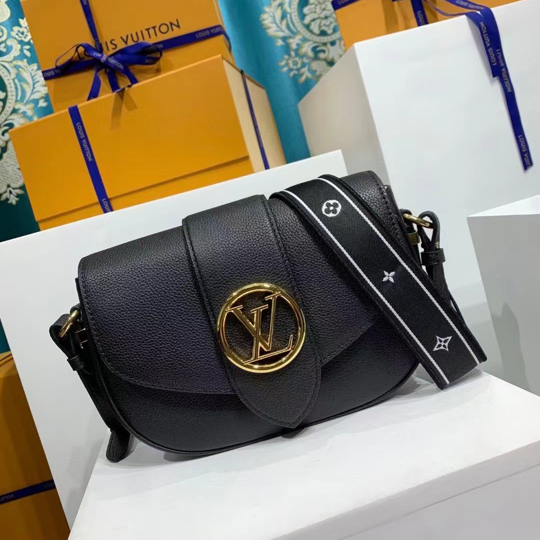 LOUIS VUITTON 루이비통 LV 퐁 뇌프 MM 백 블랙 M58967