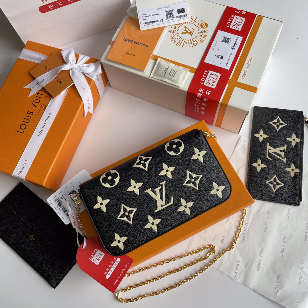 루이비통 포쉐트 펠리시 모노그램 앙프렝뜨 Louis Vuitton MONOGRAM EMPREINTE M69977 M80482