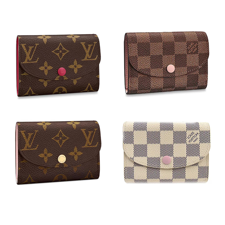 루이비통 로잘리 코인퍼스 모노그램 캔버스 로즈발레린 M62361