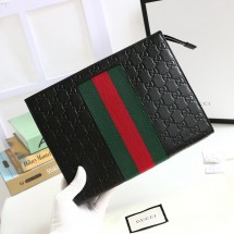 구찌 시그니처 슈프림 웹 남녀공용 클러치 475316 CWCLN 1060