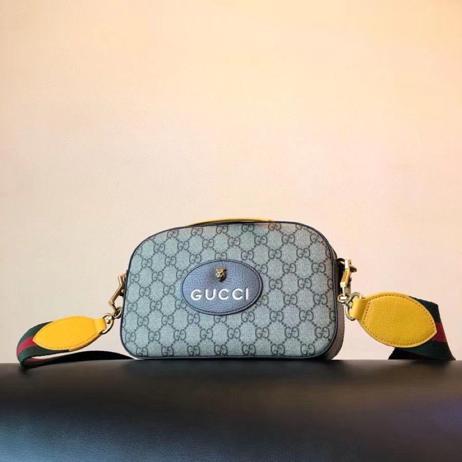 구찌 GG 수프림 캔버스 네오 빈티지 메신저 크로스백 476466 K9GVT 8856