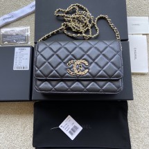 샤넬 뉴 컬렉션 체인 WOC 캐비어 블랙 AP1794 B04335 94305