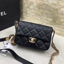 샤넬 캐비어 더블 체인 크로스백 AS3369