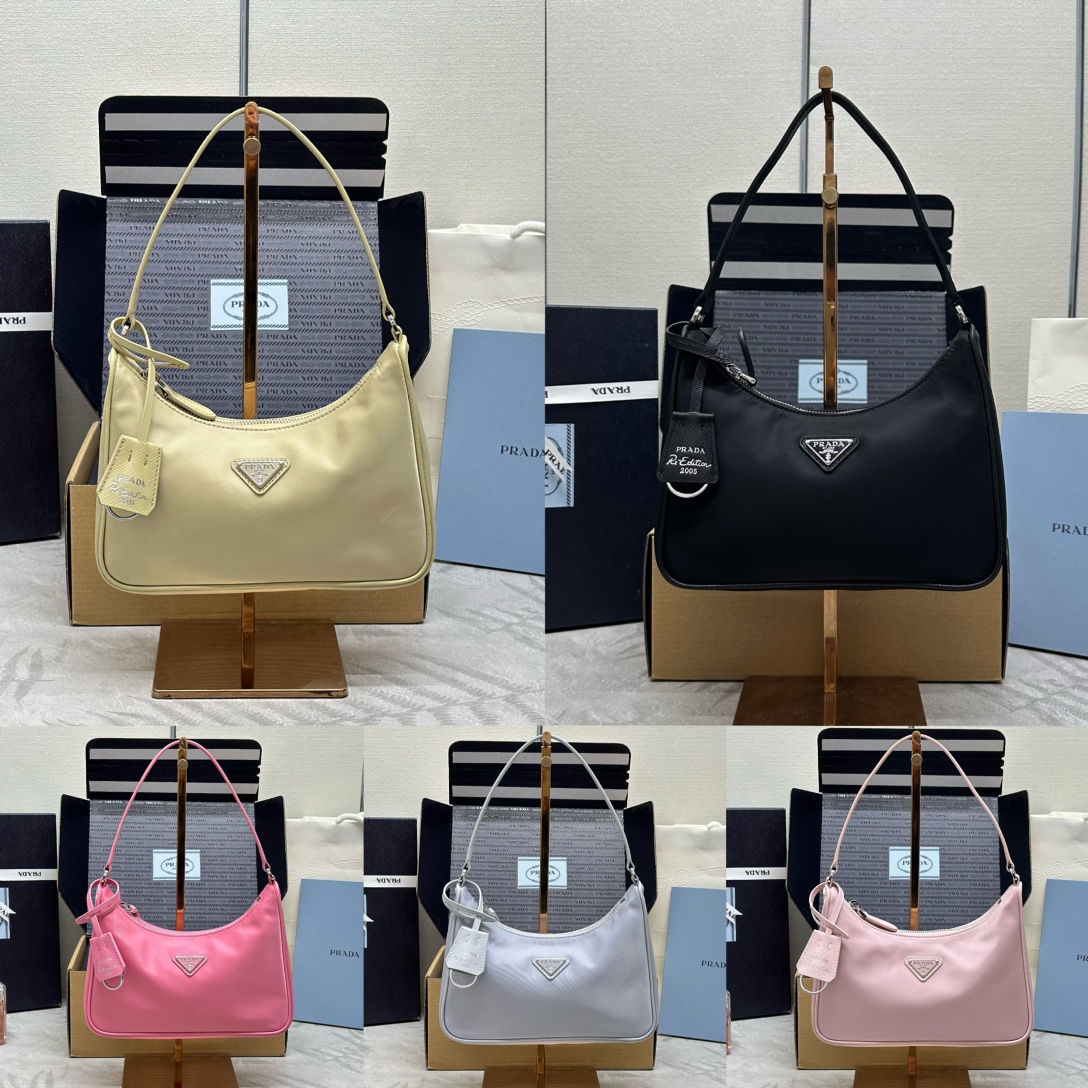프라다 리에디션 2005 나일론 호보백 1NE204