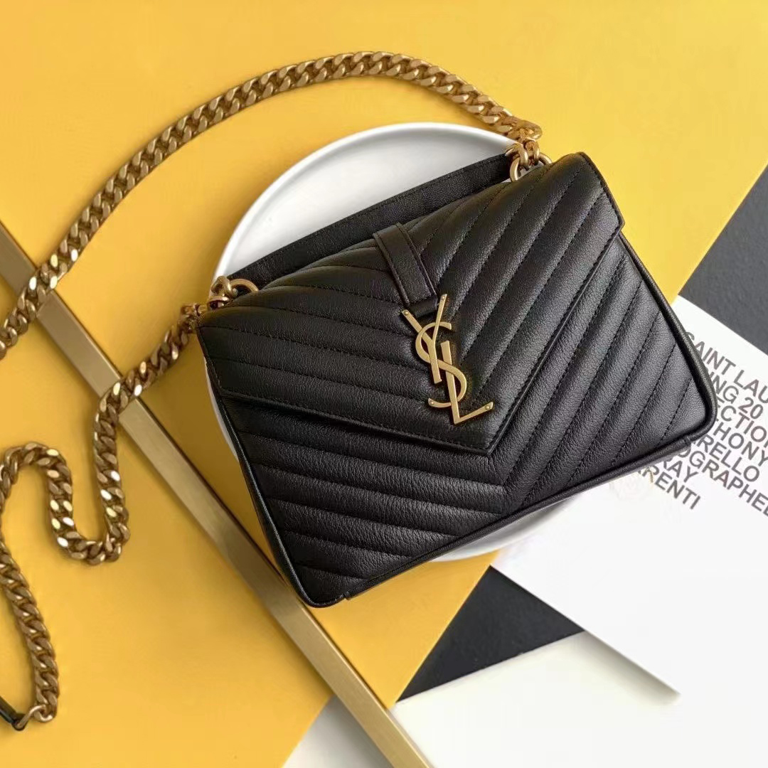 생로랑 미디움 컬리지 모노그램 사첼백 487213