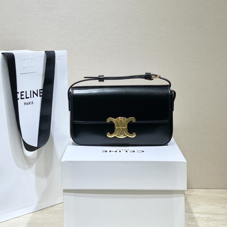 셀린느 내츄럴 카프스킨 트리오페 숄더백 194143BFN