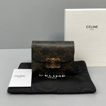 셀린느 지갑 트리오페 스몰 플랩 반지갑 트리오페 캔버스 10D782CQH