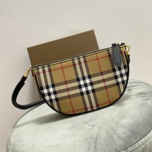 버버리 빈티지 체크 코튼 올림피아 미니 숄더백 ARCHIVE 80434051