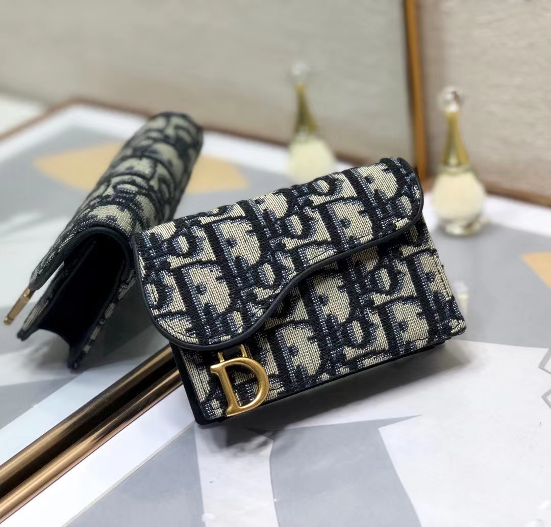DIOR 디올 오블리크 새들 카드 지갑 M928 S5611CTZQ