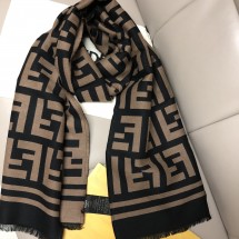 펜디 FF로고 울 실크 머플러 FXS424A3Q1F0QB8