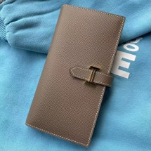 에르메스 베안 장지갑 골드은장앱송 H039785CK37