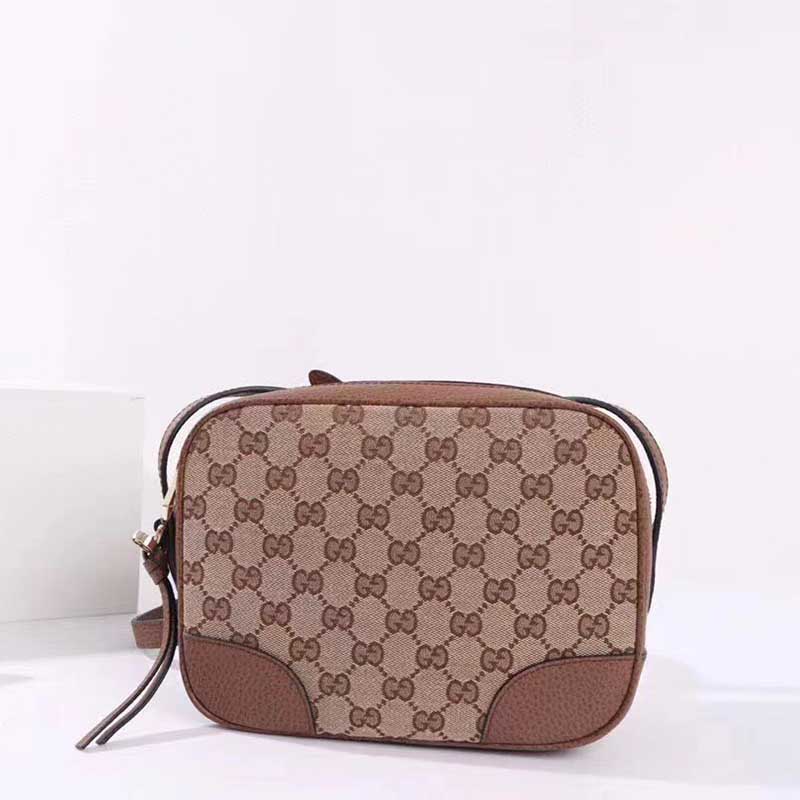 구찌 디스코백 GG캔버스 숄더 크로스백 브라운 387360