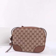 구찌 디스코백 GG캔버스 숄더 크로스백 브라운 387360