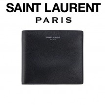 생로랑 텍스처드 클래식 로고 남성 반지갑 396307BTYON1000 (국내배송)