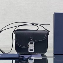 디올 미니 새들 메신저백 스티치 블랙 1ADPO049YKK H00N