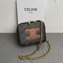 셀린느 퀴르 트리옹프 캔버스 체인 박스백 10L052EGP 04LU