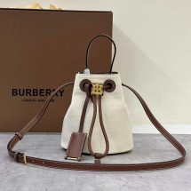 버버리 내추럴 몰트 브라운 미니 TB 버킷 백 80705761