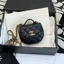 샤넬 23A CC로고 탑핸들 체인 미니백 AP3378