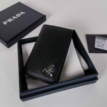 프라다 사피아노 로고 폴드 카드지갑 블랙 2MC101 QME F0002