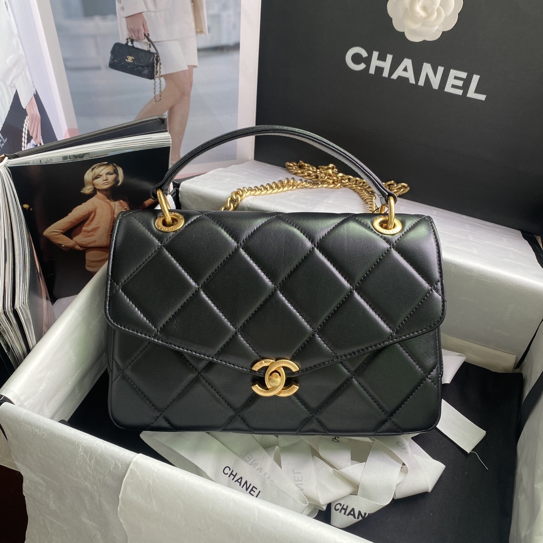 샤넬  핸들 장식 플랩 백  (2칼라) AS4195 B13073 NO206