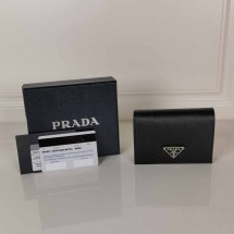 프라다 사피아노 트라이앵글 로고 반지갑 금장 은장 1MV021 QHH F0002