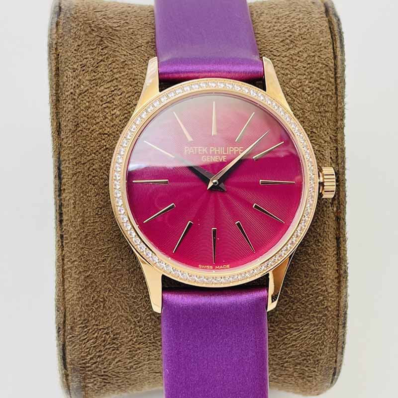 파텍필립 여성용 칼라트라바 33mm 시계 4997 200R-001