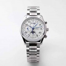 론진 마스터 콜렉션 문페이즈 크로노그래프 40mm L2.673.4.78.6