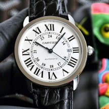 까르띠에 롱드솔로 XL 오토매틱 42MM 시계 3칼라 W6701010