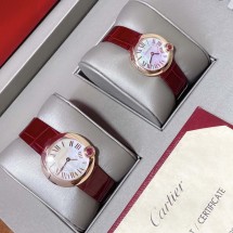 까르띠에 발롱 블랑 드 30mm  26mm 여성용 시계 WGBL0007