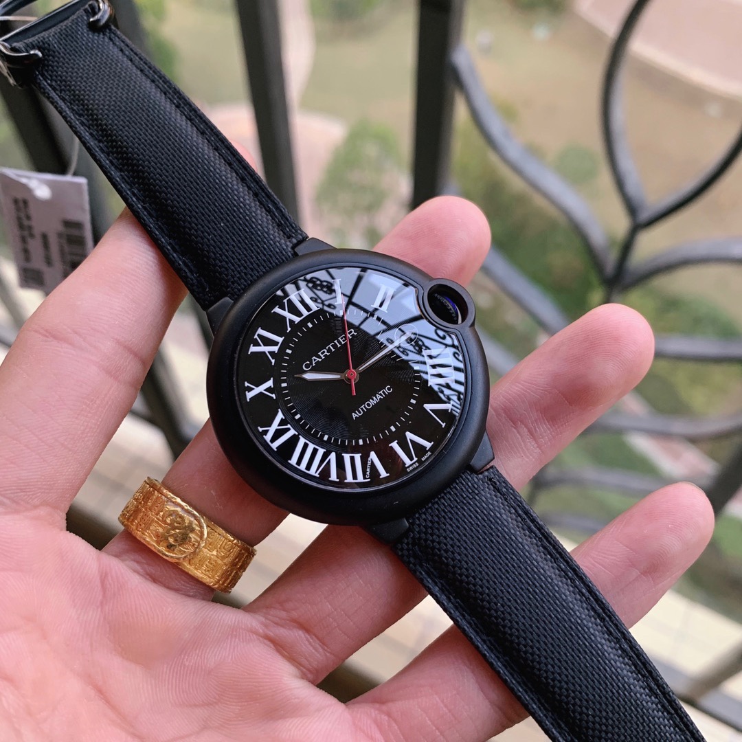 까르띠에 발롱 오토매틱 남성용 42mm 시계 WSBB0015