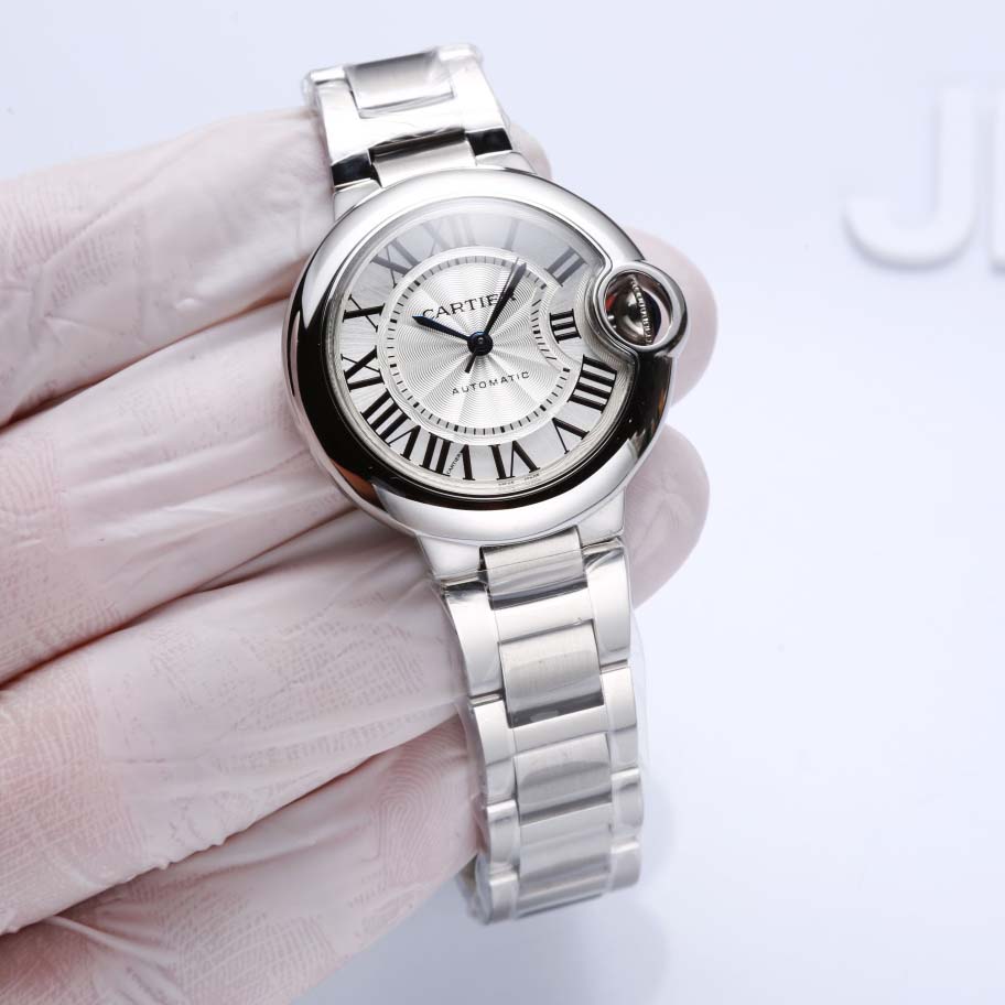 까르띠에 발롱블루 오토매틱 여성 33mm 시계 WSBB0044