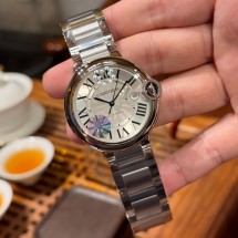 까르띠에 발롱 다이얼 오토매틱 남성용 42mm 시계 WSBB0049
