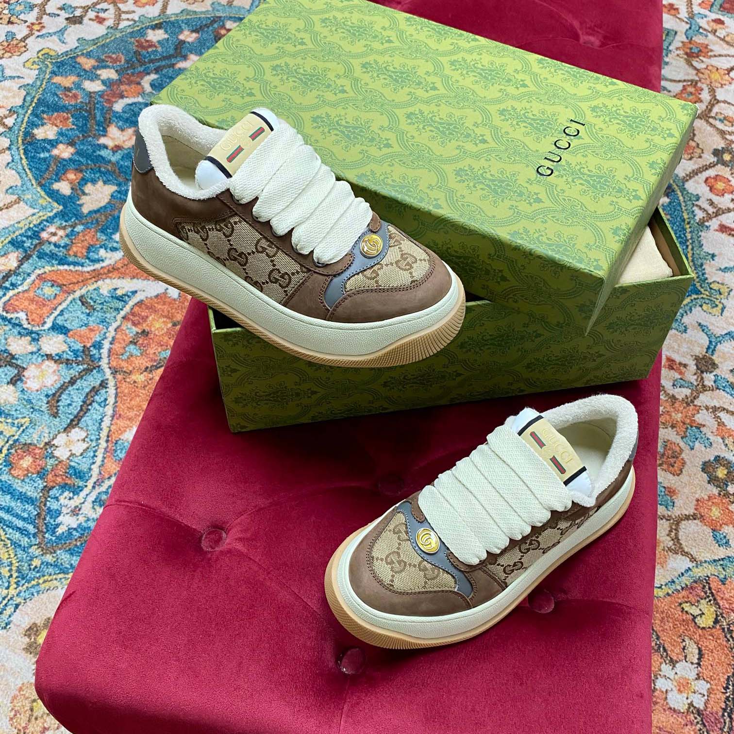 구찌 스크리너 GG 스니커즈 750048 FAB39 9754