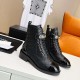 샤넬 23FW 콤뱃 레이스업 부츠 (4컬러) G45005