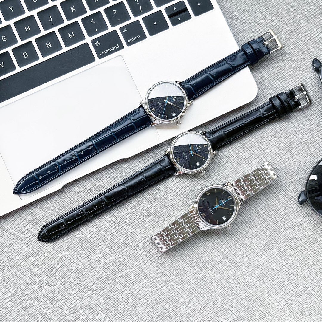 오메가 De Ville 오토매틱 남성용 워치 시계 39.5mm 424.13.40.20.03.003