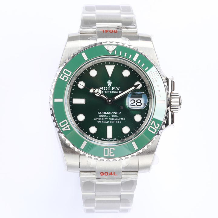 로렉스 서브마리너 그린 40mm 남성시계 116610LV