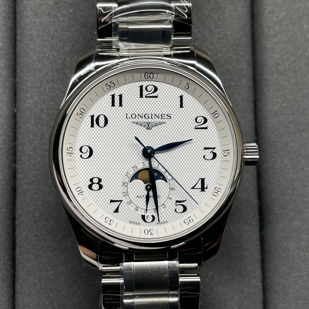 론진 마스터 컬렉션 싱글 문페이즈 40MM L2.909.4.78.6