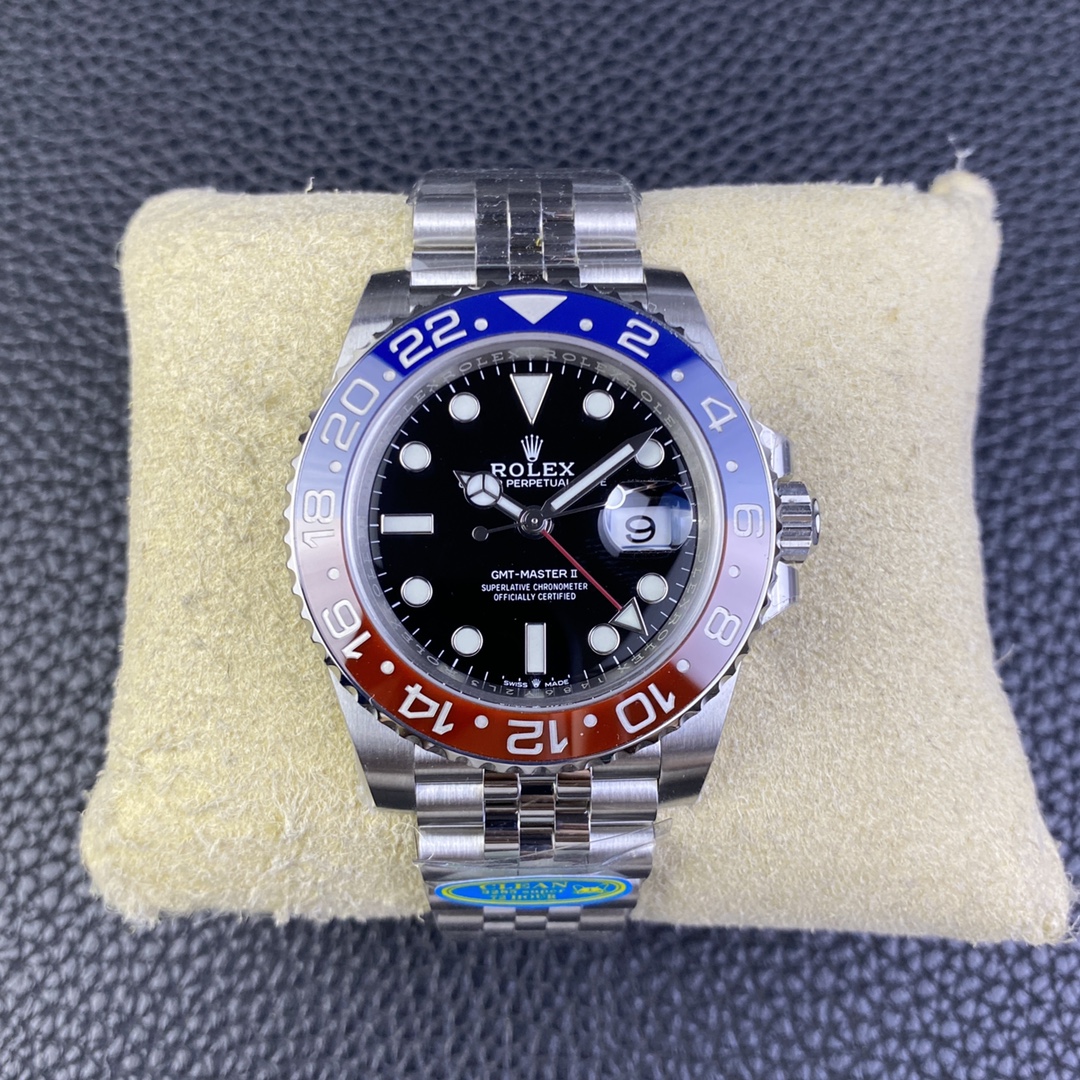 롤렉스 GMT 마스터 II GMTMaster II 40mm 시계 M126710BLRO-0001