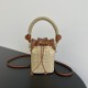 펜디 베이지 브라운 FF 내추럴 스트로 몬트레조 버킷 백 8BS010 AP4M F1LMM