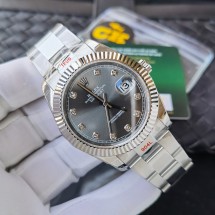 로렉스 Datejust  오이스터스틸과 화이트 골드 41mm 시계 M126334-0005