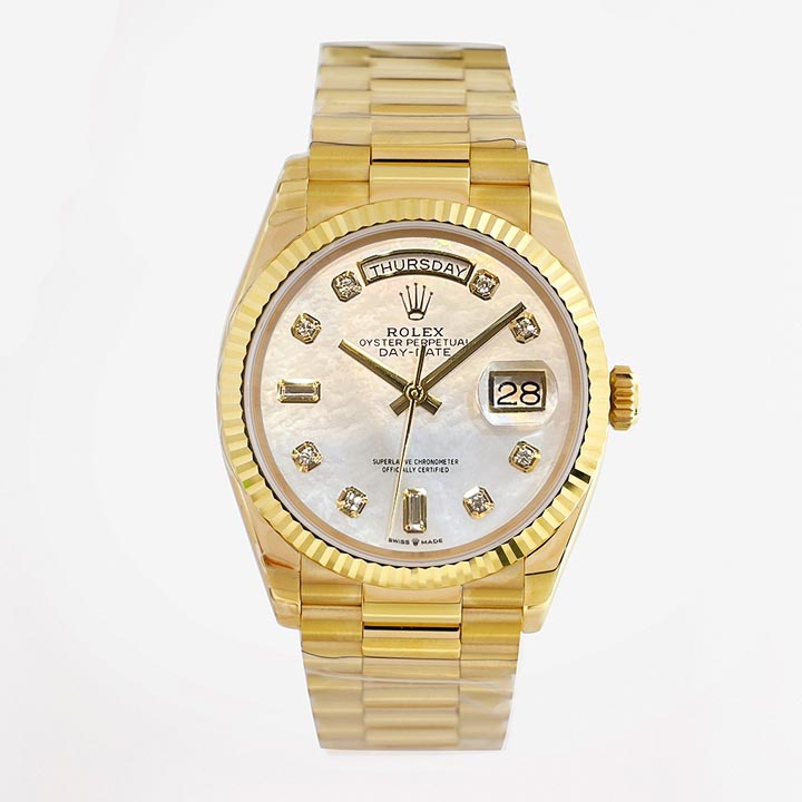 롤렉스 데이데이트 36mm DayDate 남여공용 시계 M128238-0081