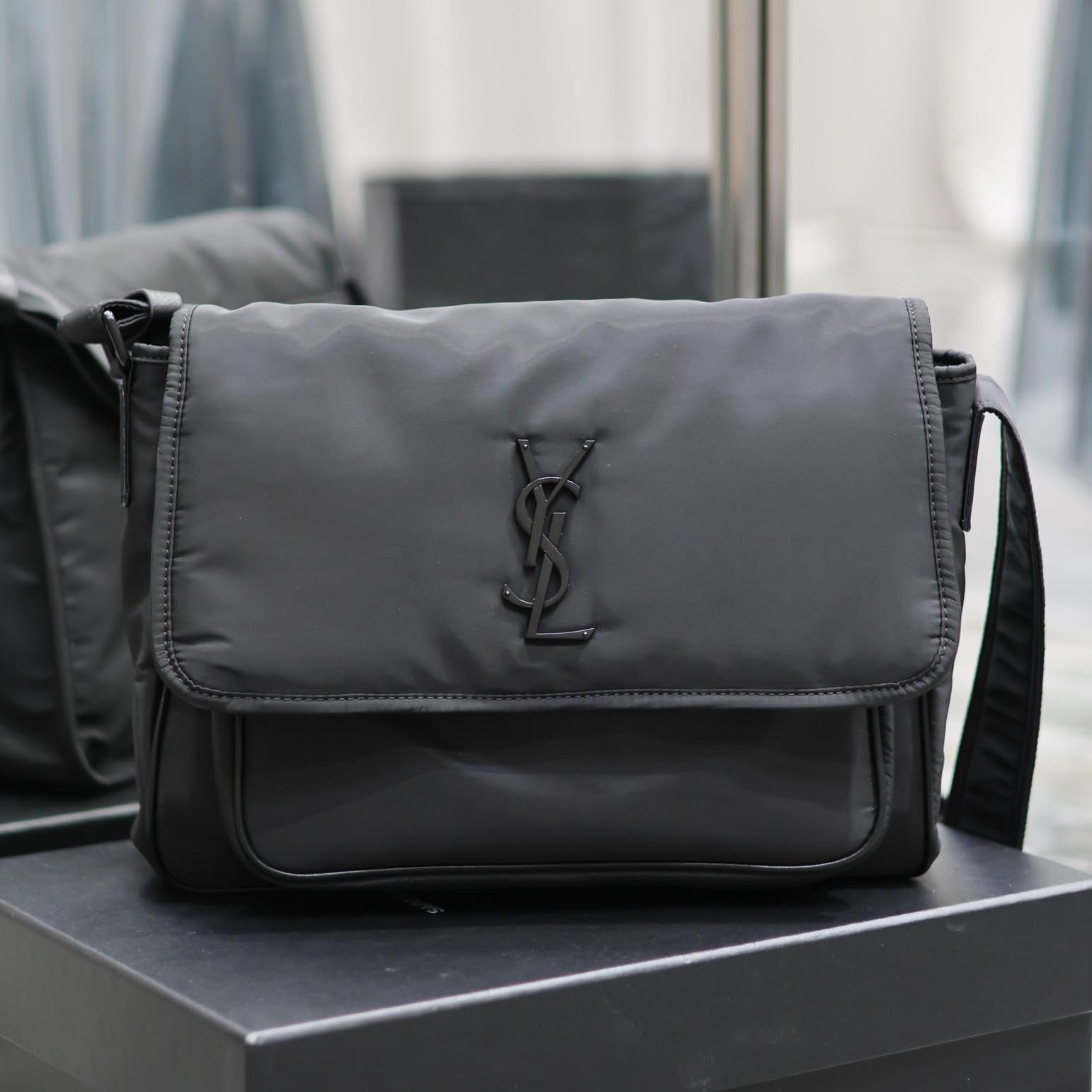 생로랑 남성 니키 로고 장식 메신저 백 크로스백 757146FACKH 20821363