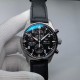IWC 아이더블유씨 파일럿 워치 크로노그래프 블랙 43MM 가죽밴드 시계 IW377709