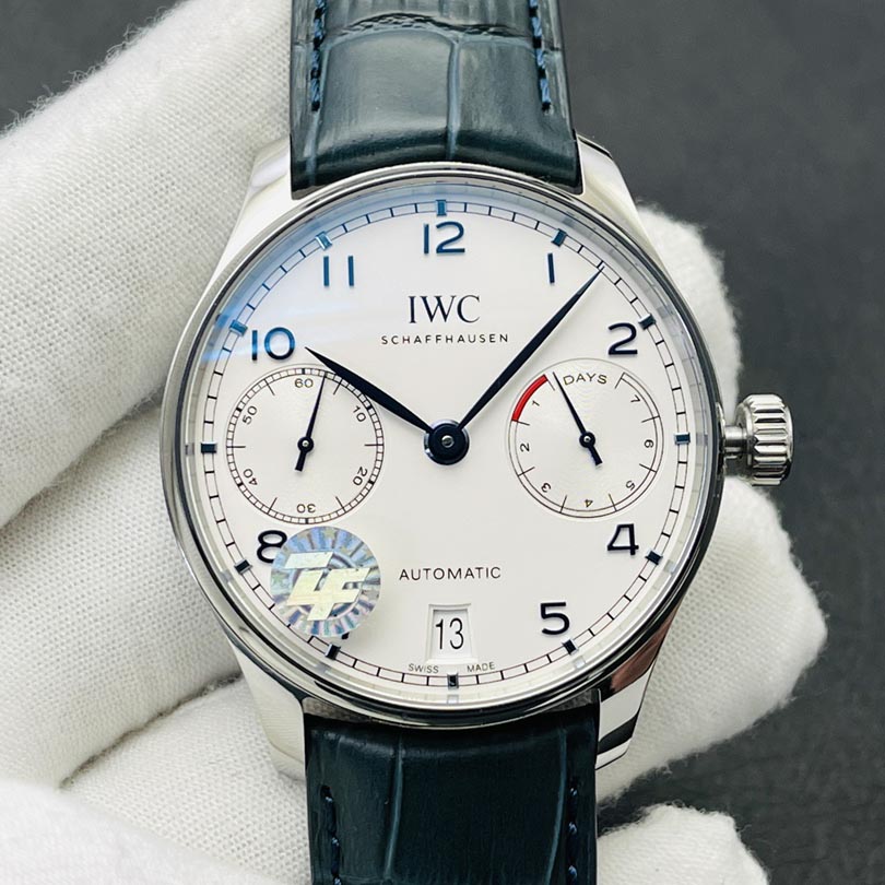 IWC 포르투기저 크로노그래프 블루핸즈 42.3mm 시계 IW500705