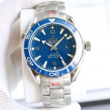 오메가 씨마스터 플래닛 오션 코-액시얼 블루 43.5mm 남성용 시계 - 215.30.44.21.03.001