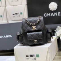 샤넬 23FW 듀마 백팩 스몰 캐비어 2칼라 AS4399