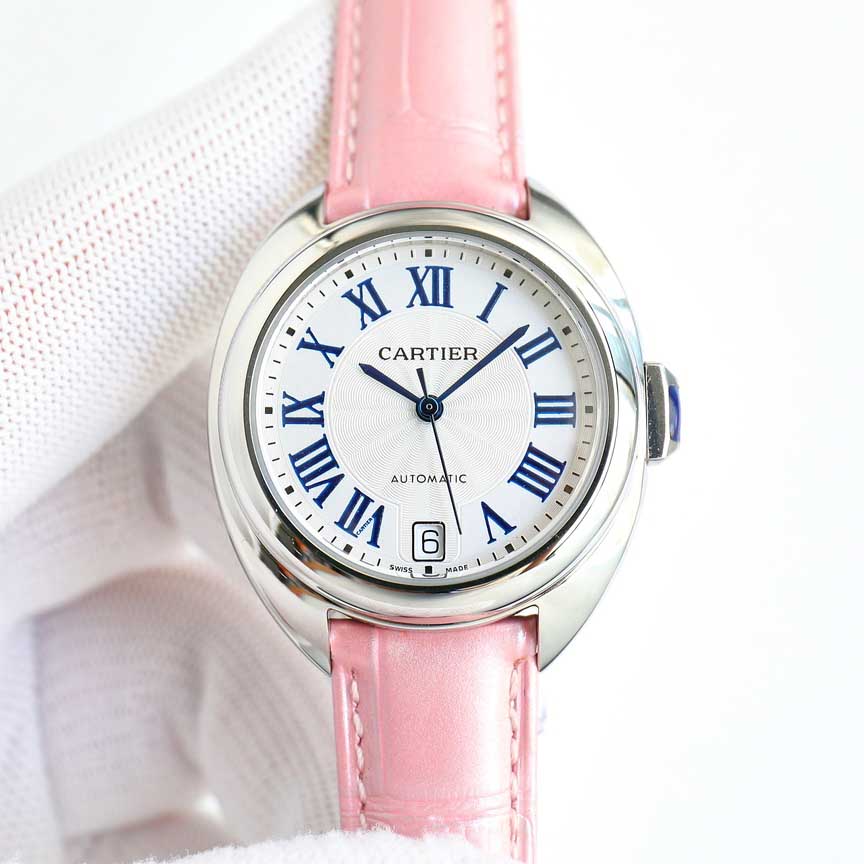 까르띠에 Cle De 오토매틱 여성 35MM 시계 WSCL0017