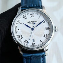 몽블랑 MONTBLANC 오토매틱 데이트 42MM 스타 레거시 남성용 금장 은장 시계 U0119956