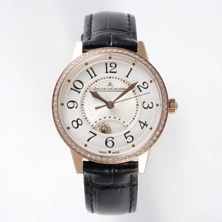 JAEGER LECOULTRE 예거 르쿨트르 랑데부 나잇 & 데이 오토매틱 와인딩 34MM 여성용 시계 Q3442430
