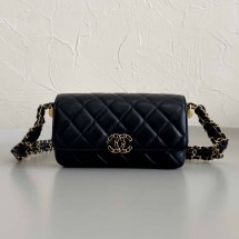 샤넬 23K 19 체인 플랩 폰홀더 2칼라 AP3570